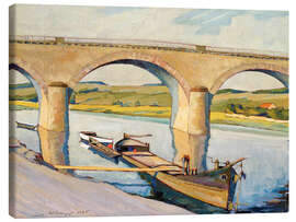 Lærredsbillede The Bridge of Remich, 1925 - Nico Klopp