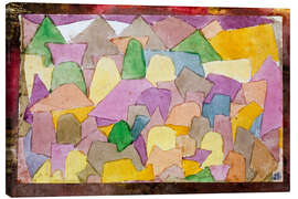 Canvas print Monuments on the Slope, 1917 - Paul Klee