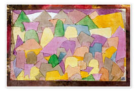 Veggbilde Monuments on the Slope, 1917 - Paul Klee