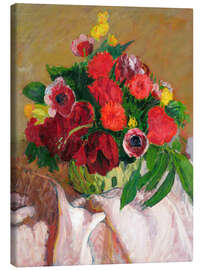 Canvas print Mixed flowers on pink cloth, 1916 - Roderic O'Conor