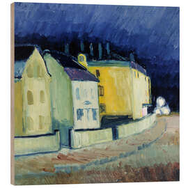 Holzbild Blick auf die Stadt von Eira, Dänemark - William Lönnberg