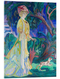Tableau en verre acrylique Portrait of the Artist's Wife, 1908