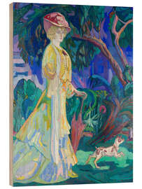 Wood print Portrait of the Artist's Wife, 1908