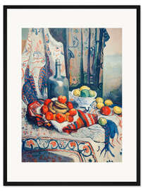 Gerahmter Kunstdruck Stillleben mit blauen Fasanen, 1909