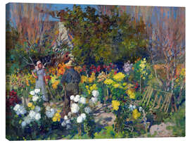 Leinwandbild Autumn blooms - James McLauchlan Nairn, 1899