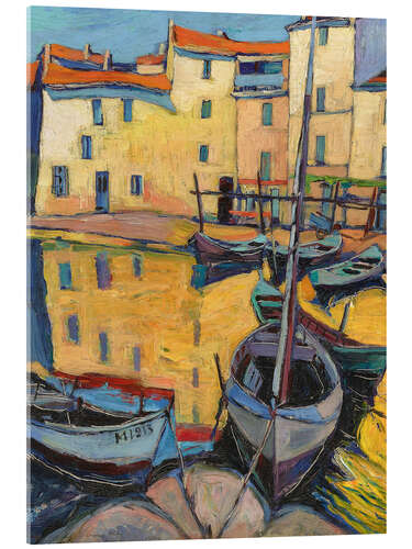 Tableau en verre acrylique Martigues (Le Miroir aux Oiseaux), 1929