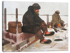 Obraz na płótnie Icefishing, 1900 - Juho Rissanen