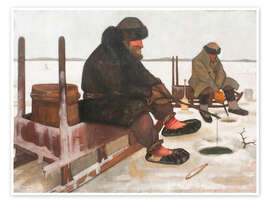 Wall print Icefishing, 1900 - Juho Rissanen