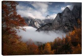 Canvas print Autumn in the Triglav National Park, Slovenia - Martin Podt