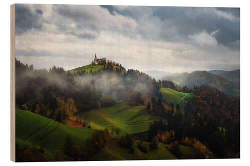 Cuadro de madera Autumn magic in Slovenia