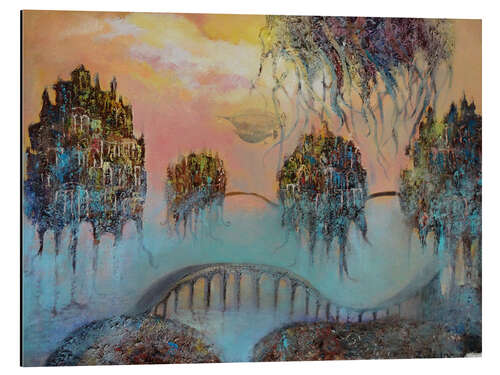 Tableau en aluminium Fantasy with an invented world
