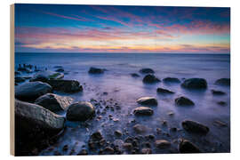 Holzbild Morgendämmerung an der Ostsee auf Insel Rügen - Martin Wasilewski
