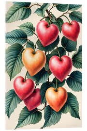 Tableau en verre acrylique Love Grows - 83 Oranges