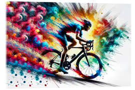Acrylglasbild Extrem-Radtraining - nobelart