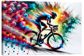 Canvas print Extreme cycling training - nobelart