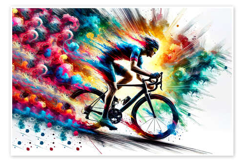 Plakat Extreme cycling training