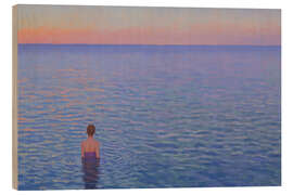 Cuadro de madera Evening Swim - Felipe Hora