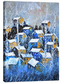 Lienzo Snowy landscape - Pol Ledent