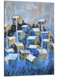 Magnettafel Verschneite Landschaft