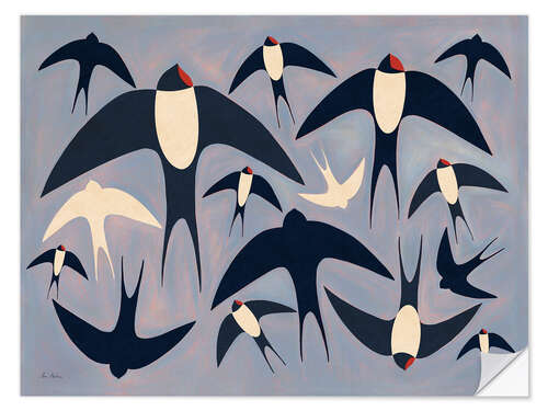 Vinilo para la pared Swallows