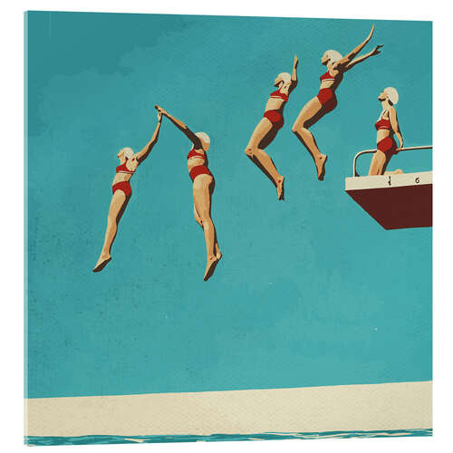 Tableau en verre acrylique Sequential dive