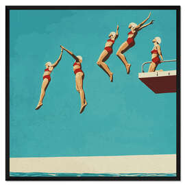 Gerahmter Kunstdruck Sequential dive - Layla Oz