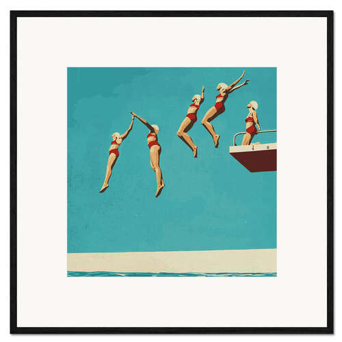 Impression artistique encadrée Sequential dive