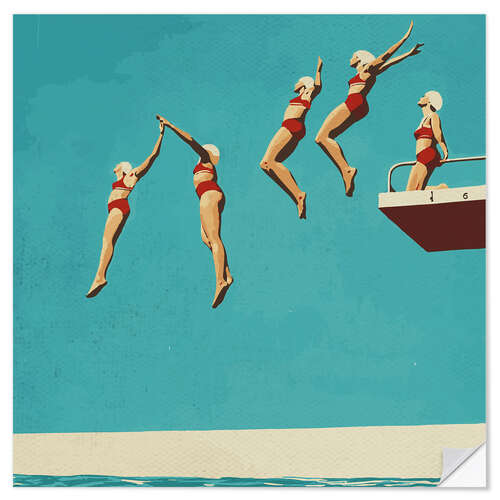 Vinilo para la pared Sequential dive