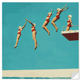 Vinilo para la pared Sequential dive - Layla Oz