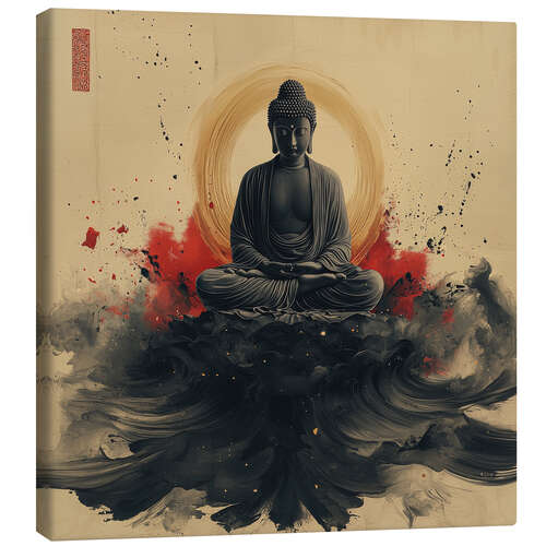 Canvastavla Buddha meditation