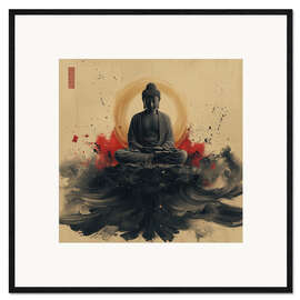 Gerahmter Kunstdruck Buddha-Meditation