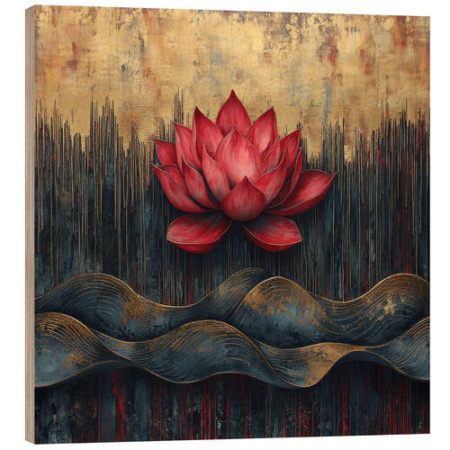 Wood print Open your mind