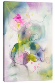 Leinwandbild Meditation mit Lotus