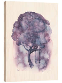Wood print Tree Swing - Zaira Dzhaubaeva