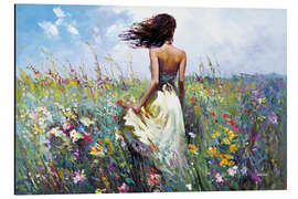 Magnettafel Bunte Wildblumen in voller Blüte