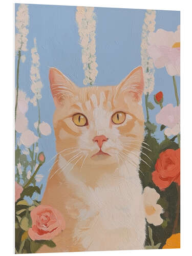 Quadro em PVC Garden Cat