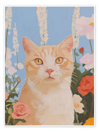 Wall print Garden Cat - Felipe Hora