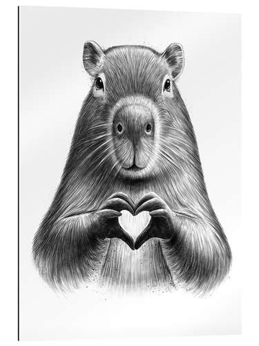 Gallery Print Capybara mit Herz