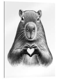 Gallery Print Capybara mit Herz