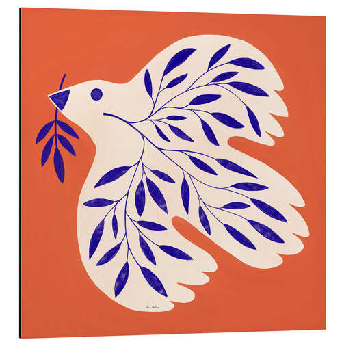Quadro em alumínio Dove of peace II