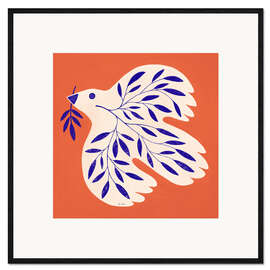 Gerahmter Kunstdruck Friedenstaube II