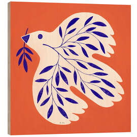 Trätavla Dove of peace II