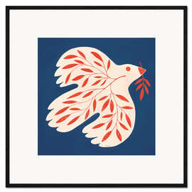 Gerahmter Kunstdruck Friedenstaube I