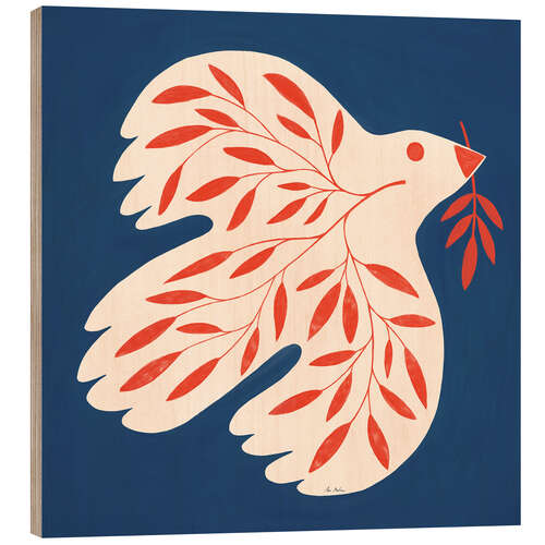 Trätavla Dove of peace I