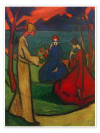 Wall print Three Women (Trio) - Erma Bossi, 1910