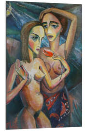 Tableau en aluminium Two Girls with Tulips, 1921 - Dorothea Maetzel-Johannsen