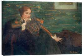 Stampa su tela Portrait of Hedwig Lachmann, 1917