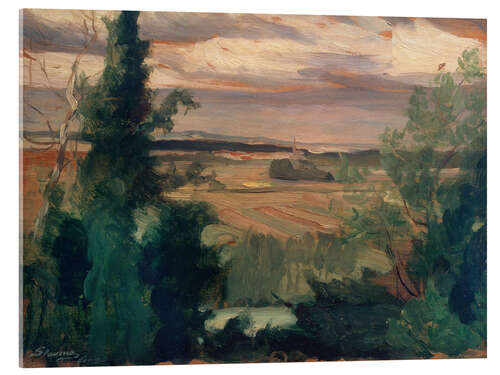 Acrylic print Landscape on the Oise
