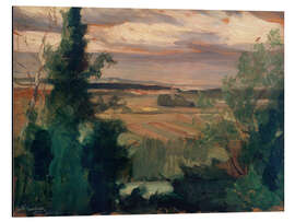 Alubild Landschaft an der Oise - Maria Slavona