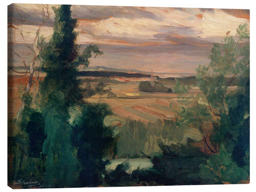 Stampa su tela Landscape on the Oise
